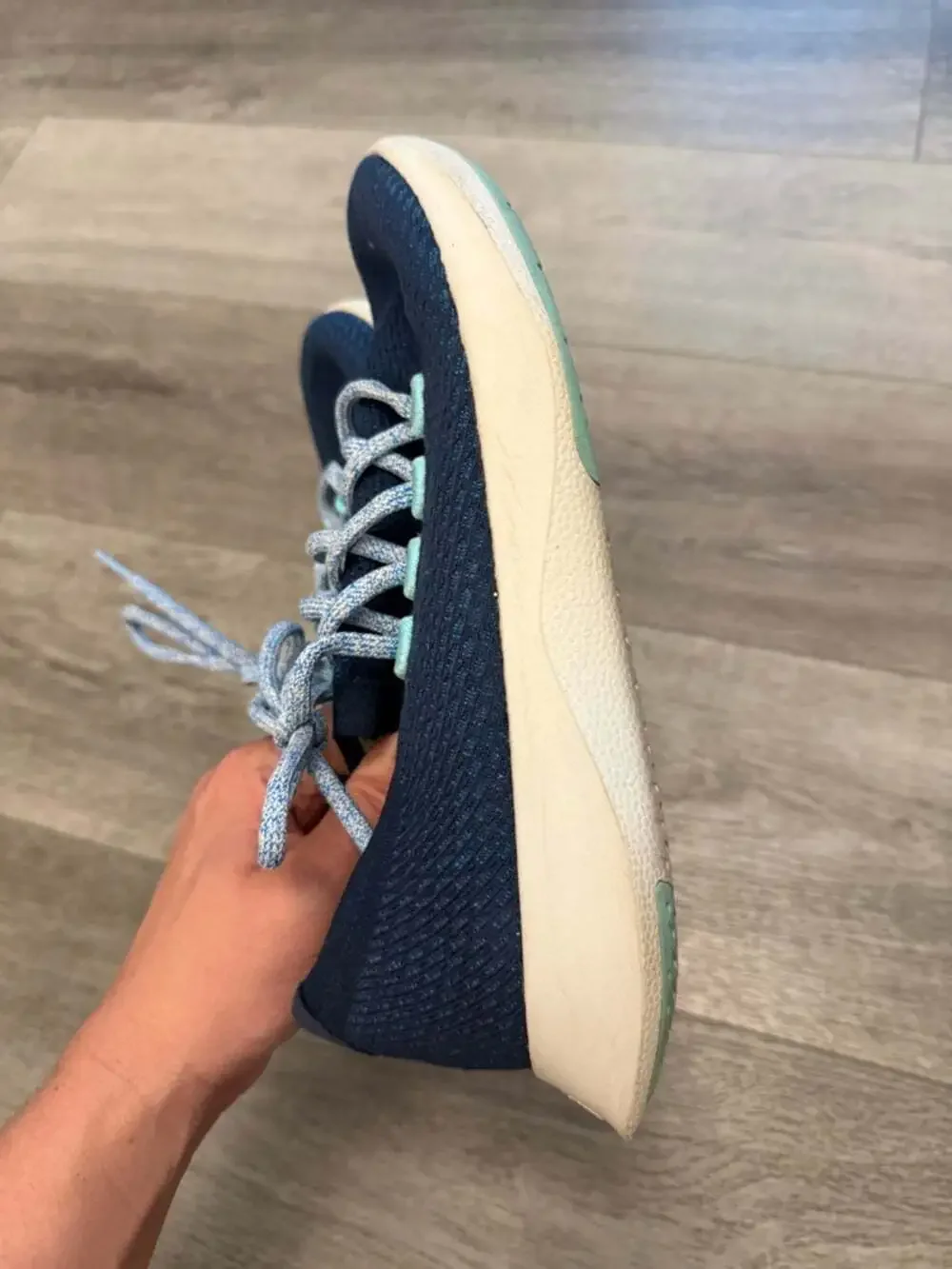 All birds blue sneakers running shoes size 9